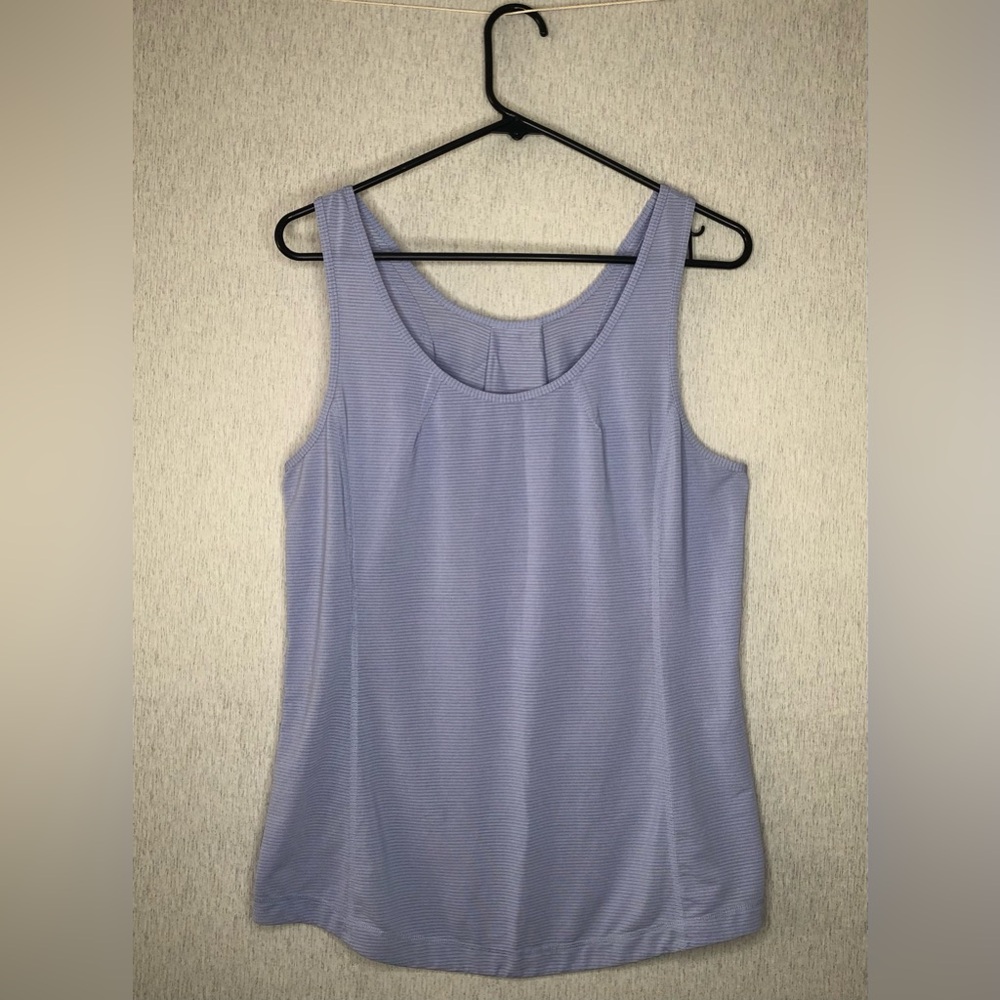 Lululemon Tank Top Womens 8 Run For All Singlet Lightweight Quick Drying Pleated